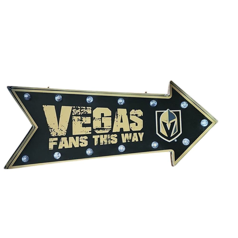 Light up "Vegas Fans this way sign" by FOCO.